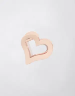 O Matte Heart Claw Clip