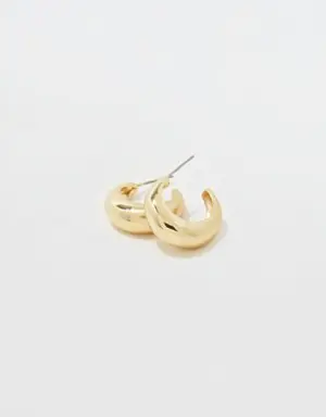 Chunky Gold Hoop Earrings