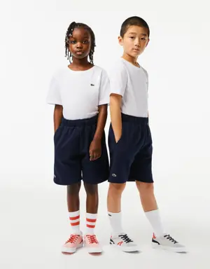 Lacoste Kids' Lacoste Organic Brushed Cotton Fleece Shorts