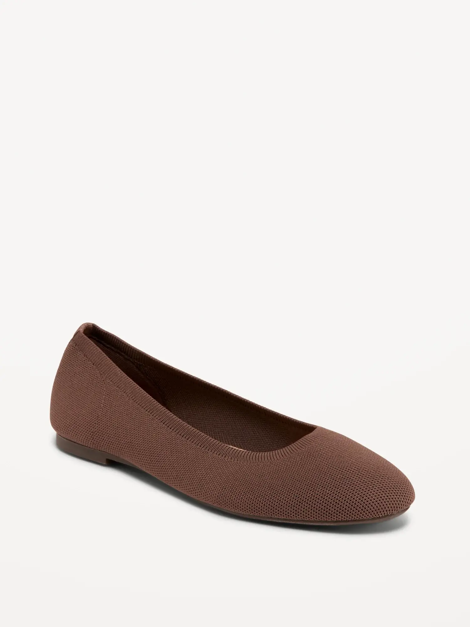 Old Navy Knit Almond-Toe Ballet Flats brown. 1