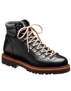 Lace-up Leather Hiking Boots