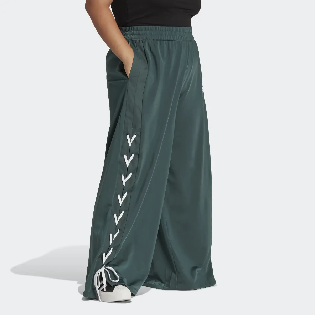 Adidas Always Original Laced Wide Leg Pants (Plus Size). 3