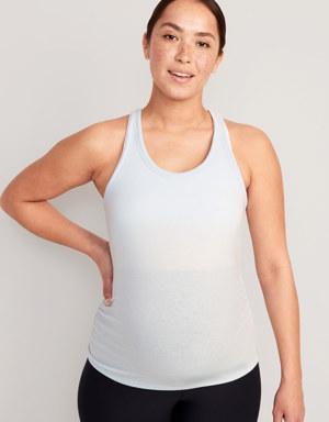 Old Navy Maternity UltraLite All-Day Rib-Knit Racerback Tank Top blue