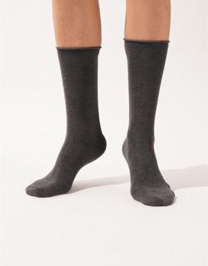 Harold Bambu Lastiksiz Erkek Soket Çorap Antrasit