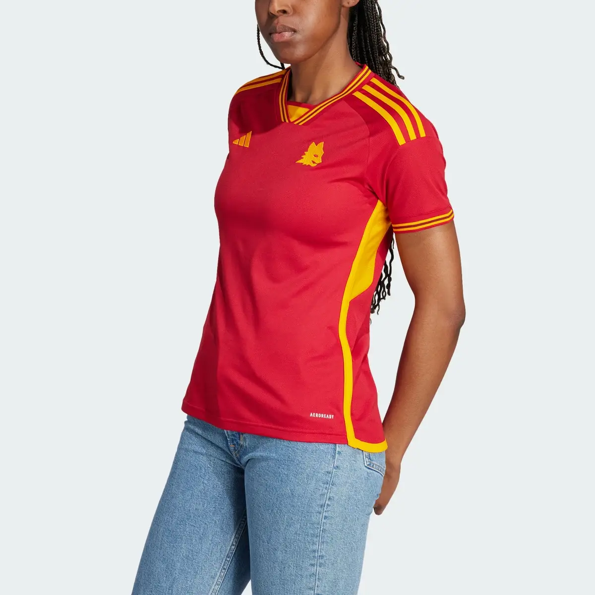 Adidas Camisola Principal 23/24 da AS Roma. 1