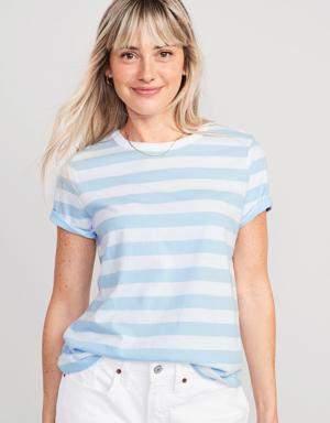 Old Navy EveryWear Striped T-Shirt for Women blue