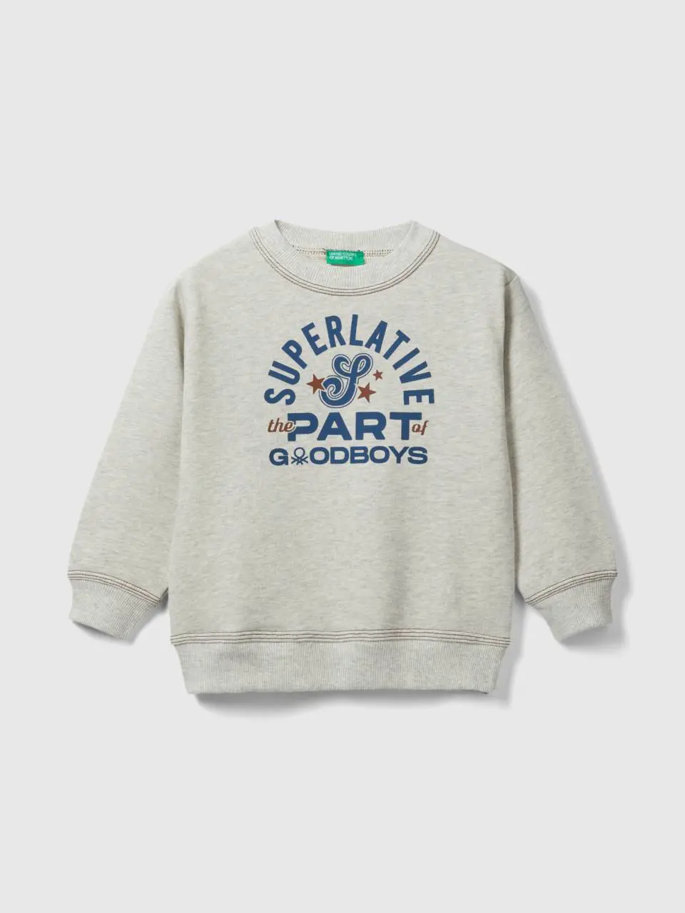 Benetton pullover sweatshirt with print. 1