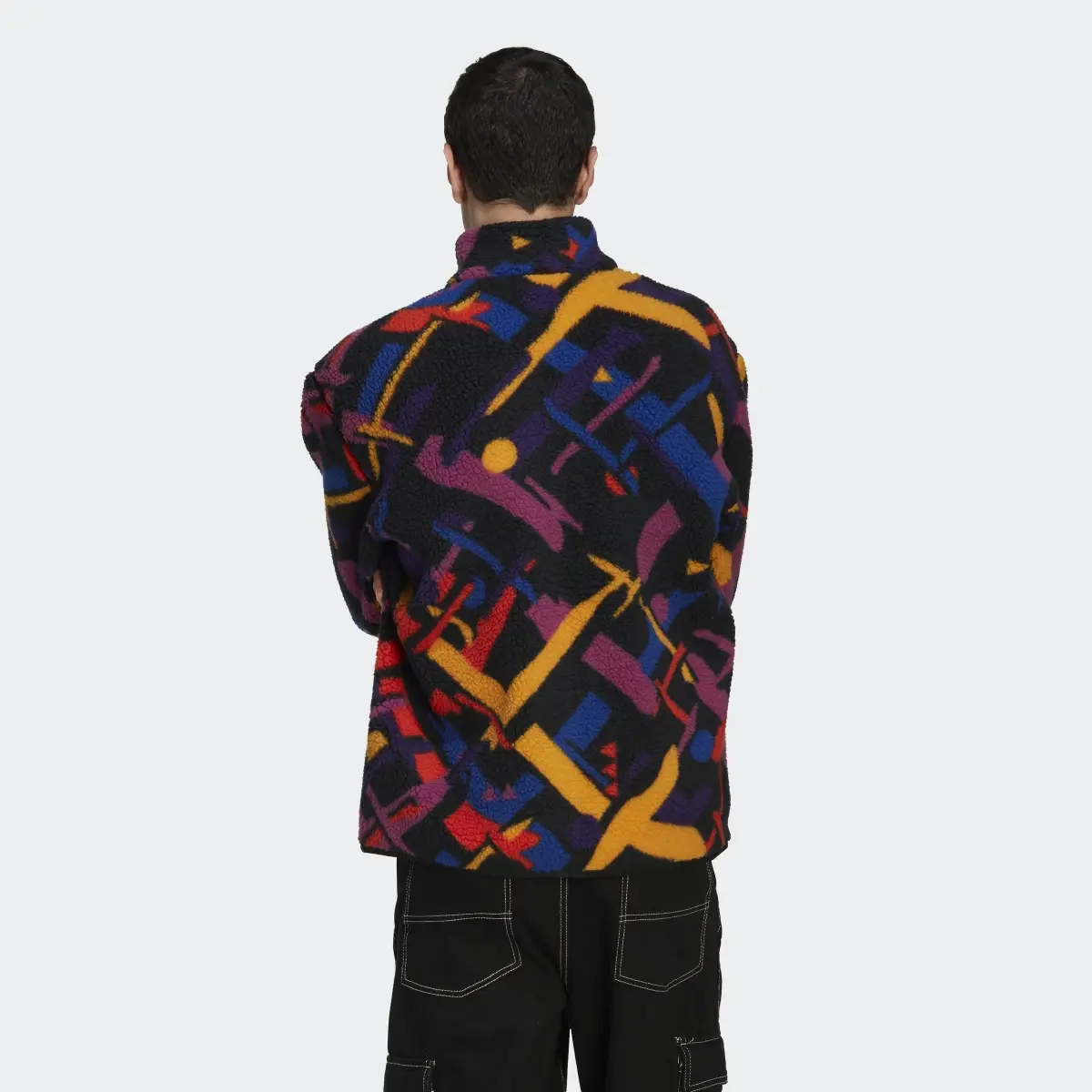Adidas Wander Hour Full-Zip Printed Fleece Jacket. 3