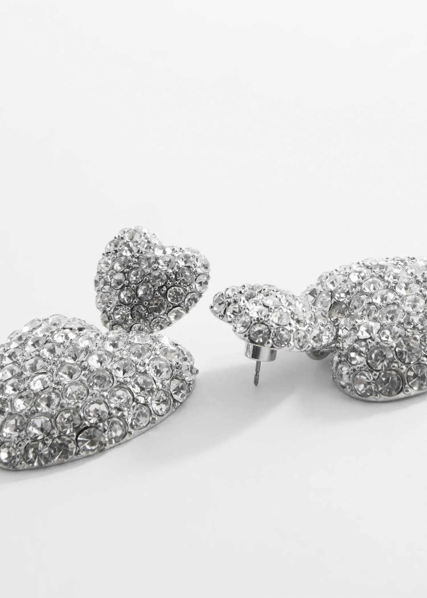 Mango Crystal heart earrings. 3