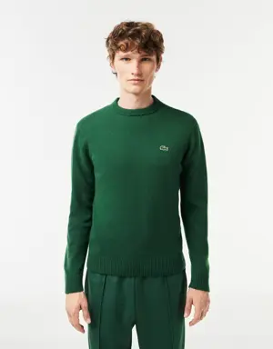 Lacoste Sweater em lã com decote redondo para homem