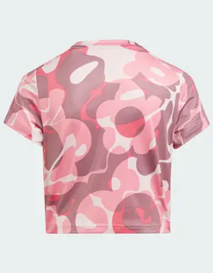 Playera Corta Essentials AEROREADY Seasonal Print Niños