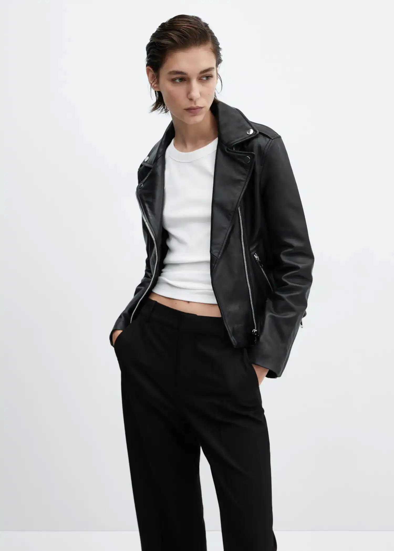 Mango Giubbotto biker pelle. 1