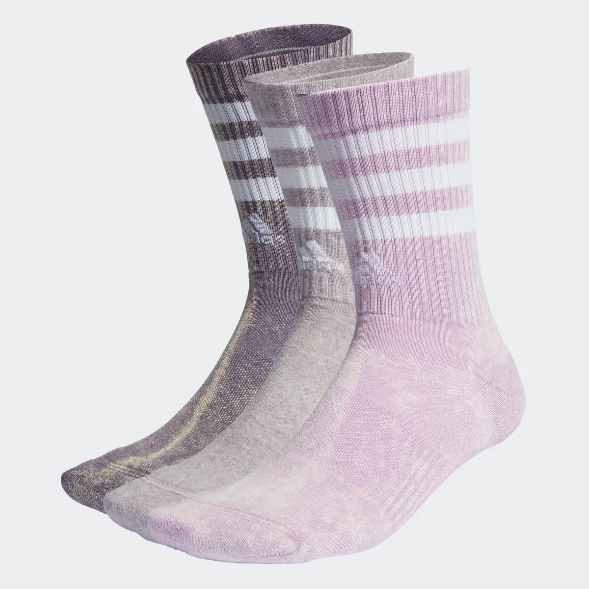 Adidas Meias de Cano Médio 3-Stripes ― 3 pares. 2