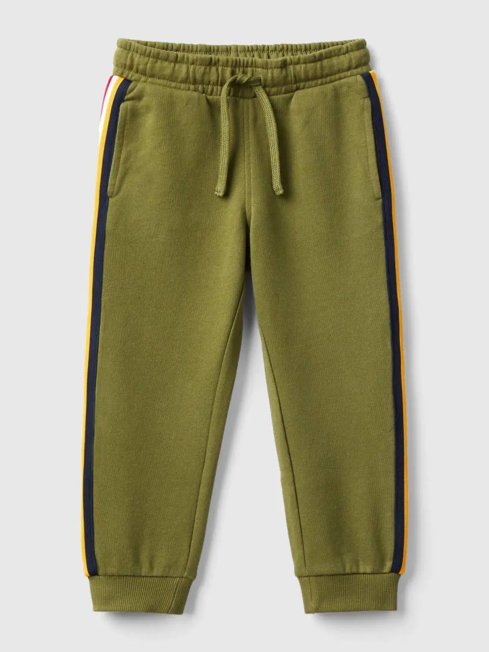 Benetton sweat joggers with bands. 1