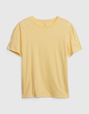 Kids Organic Cotton Tunic T-Shirt yellow