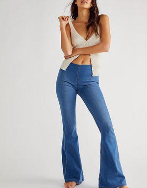 Penny Pull-On Flare Jeans