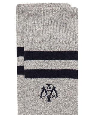 Logo Gri Havlu Soket Çorap