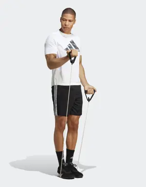 Adidas Pantalón corto Train Essentials Piqué Training 3 bandas. 3 Adidas Pantalón corto Train Essentials Piqué Training 3 bandas. 3