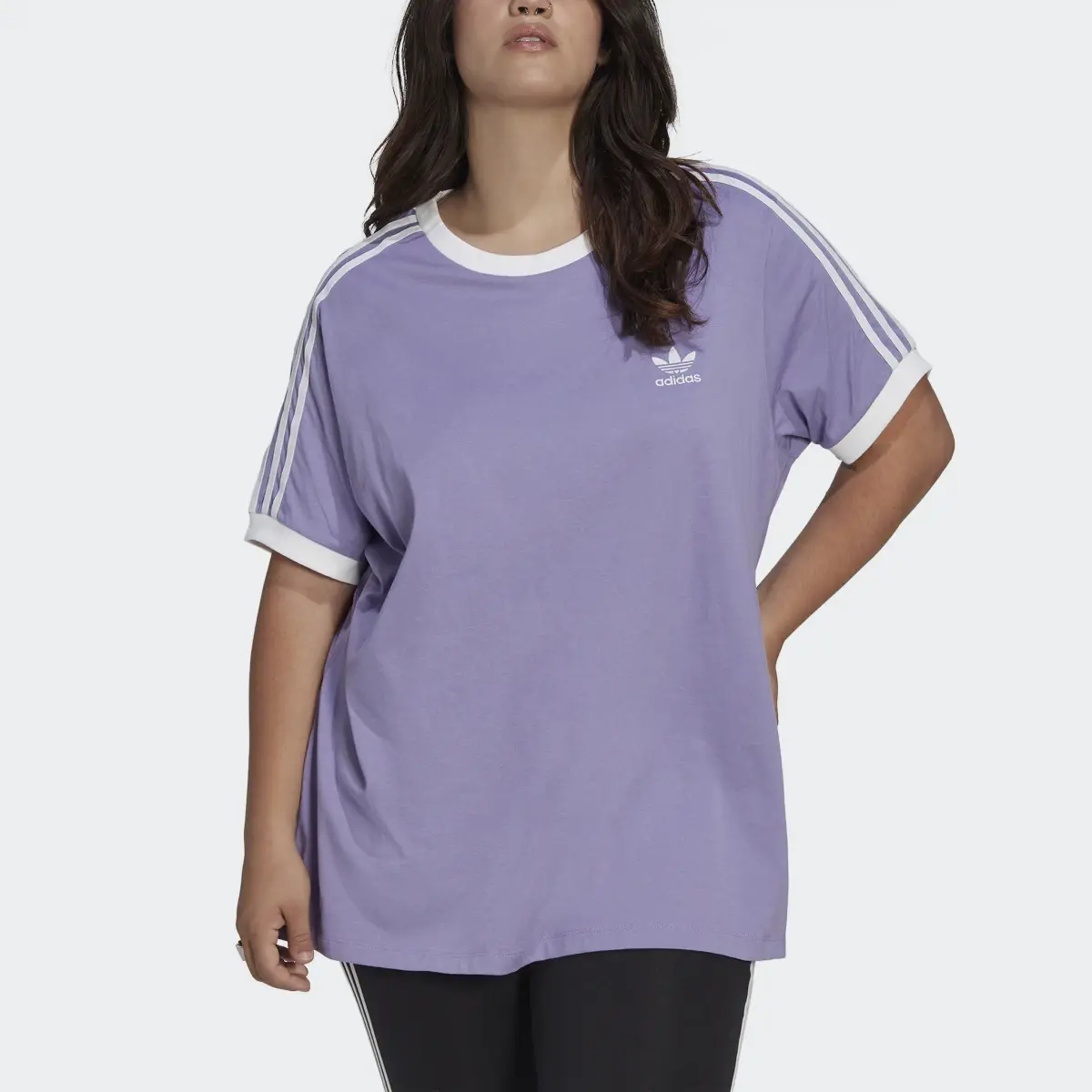 Adidas Adicolor Classics 3-Stripes Tee (Plus Size). 1