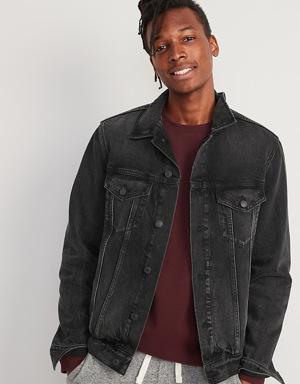 Black Non-Stretch Jean Jacket for Men