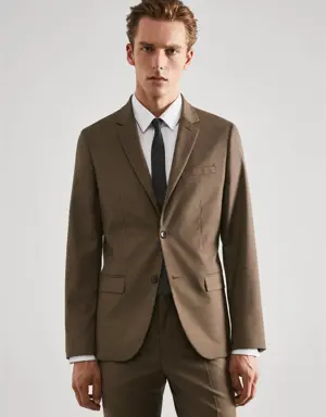Super slim-fit suit blazer in stretch fabric