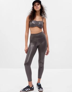 Fit Sky High Rise Power Shine Leggings silver