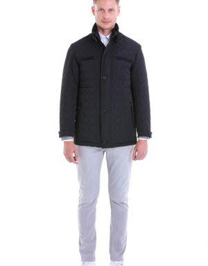 Hatemoğlu Siyah Slim Fit Hakim Yaka Düz Mont. 3 Hatemoğlu Siyah Slim Fit Hakim Yaka Düz Mont. 3