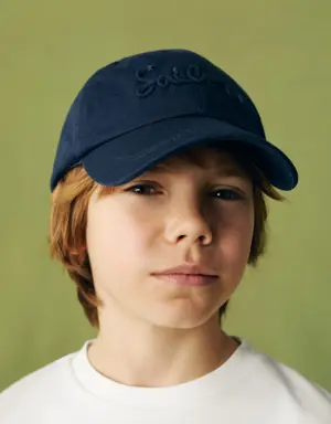 KIDS/ Embroidered cotton cap