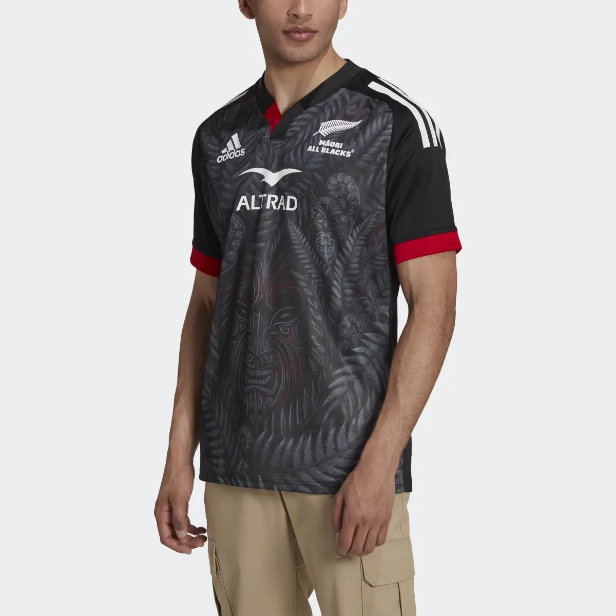 Adidas Maori All Blacks Rugby Replica Home Jersey. 1