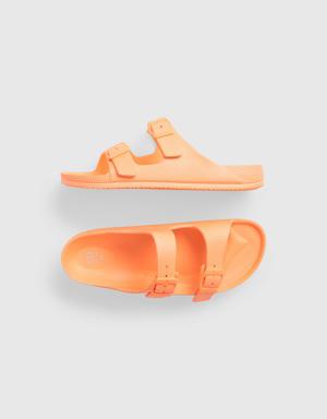 Kids Double Buckle Sandals orange