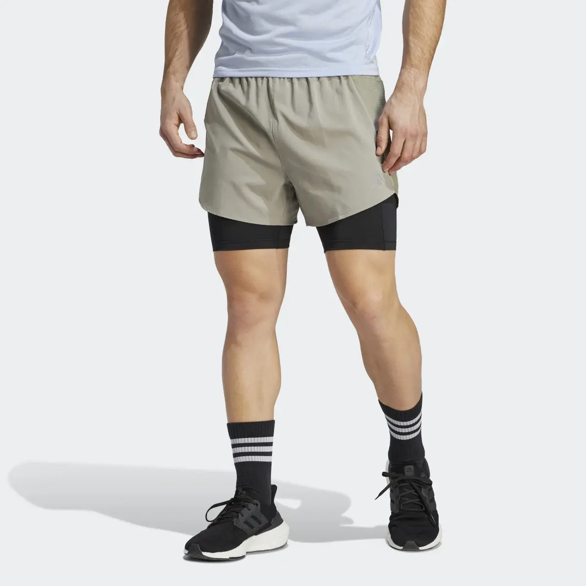 Adidas Shorts Designed 4 Running 2-en-1. 1