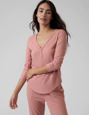 Athleta Wind Down Sleep Top pink