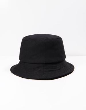 Papatya İşlemeli Bucket Şapka