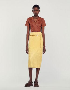 Rhinestone-embellished midi skirt Login to add to Wish list