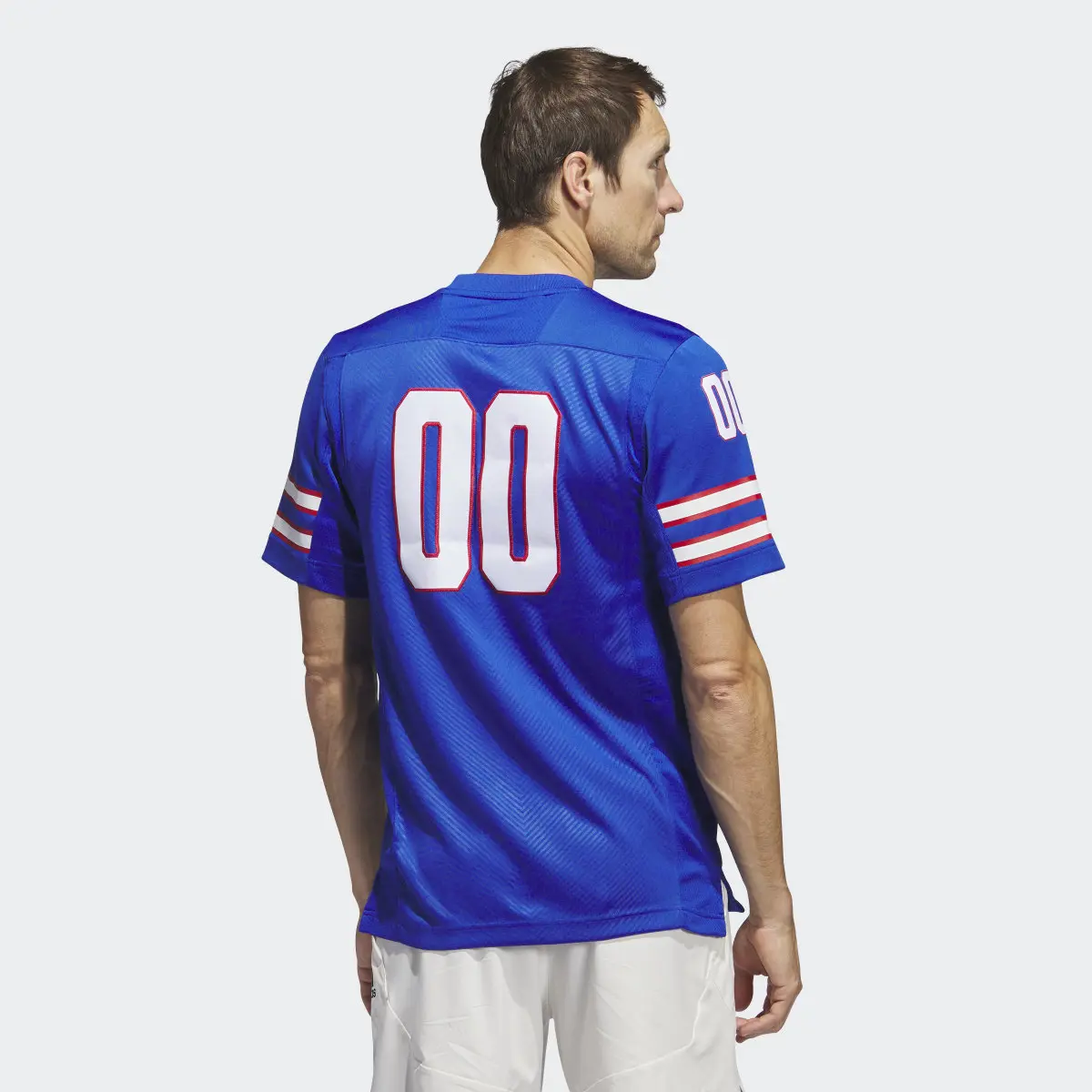 Adidas Kansas Football Off-Field Home Jersey. 3