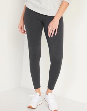 Old Navy High-Waisted Jersey Ankle Leggings gray
