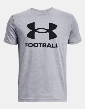 Boys' UA Football Logo Short Sleeve