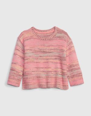 Toddler Marled Sweater pink