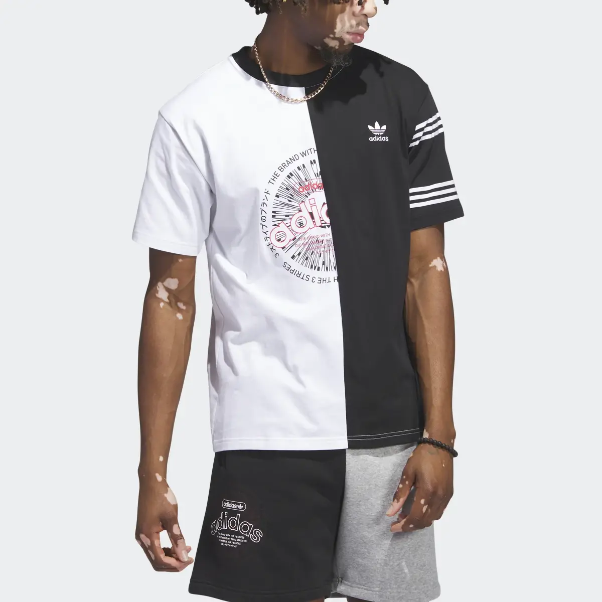 Adidas Half Split Tee. 1