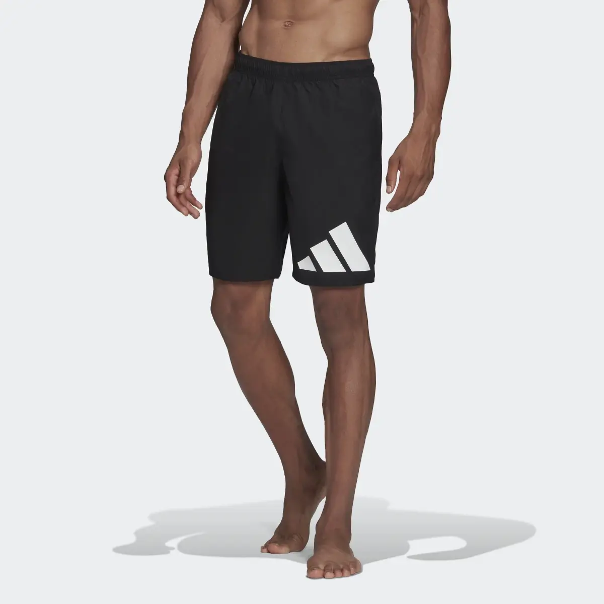 Adidas Classic-Length Logo Swim Shorts. 1