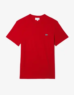 Men's Regular Fit Speckled Print Cotton Jersey T-Shirt
