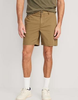 Slim Built-In Flex Ultimate Chino Shorts -- 7-inch inseam brown
