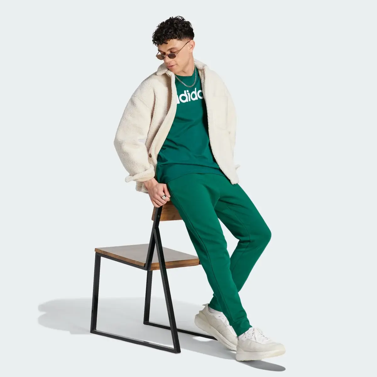 Adidas Essentials Fleece Regular Tapered Joggers. 3