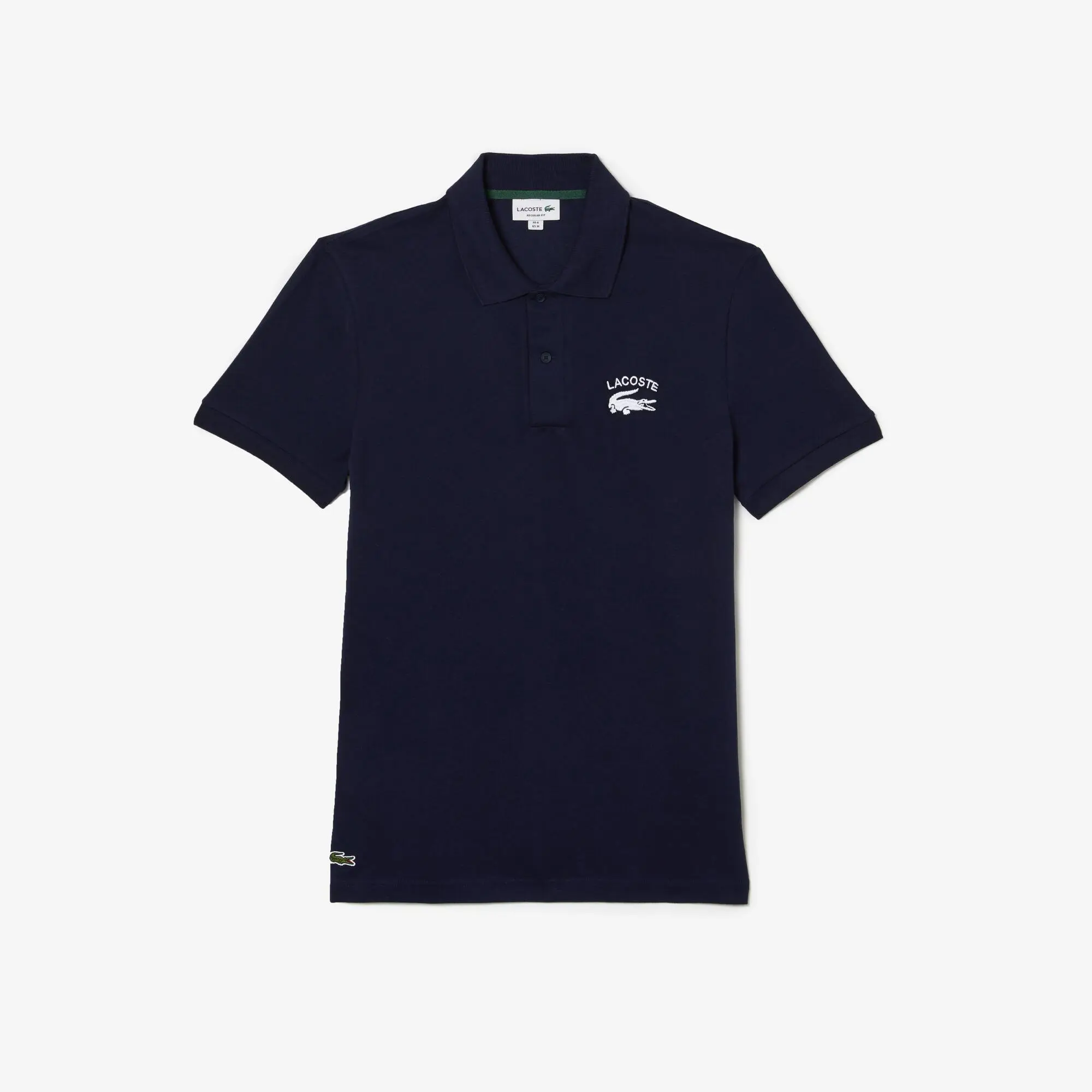 Lacoste Regular Fit Lacoste Branded Stretch Cotton Polo Shirt. 2