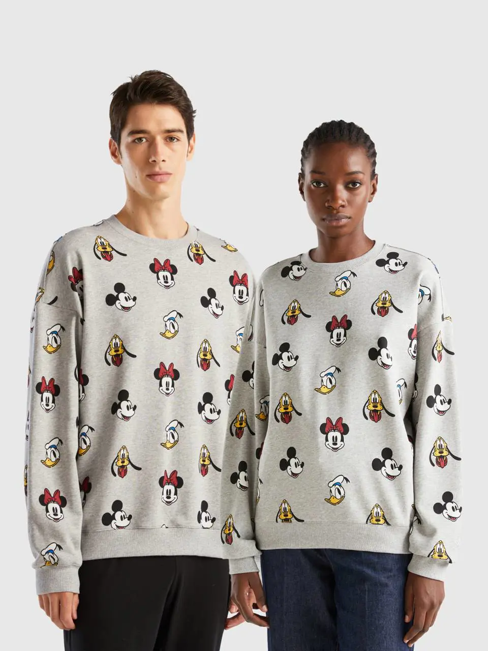 Benetton gray mickey & friends sweatshirt. 1