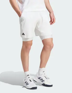 AEROREADY Pro Two-in-One Seersucker Tennis Shorts
