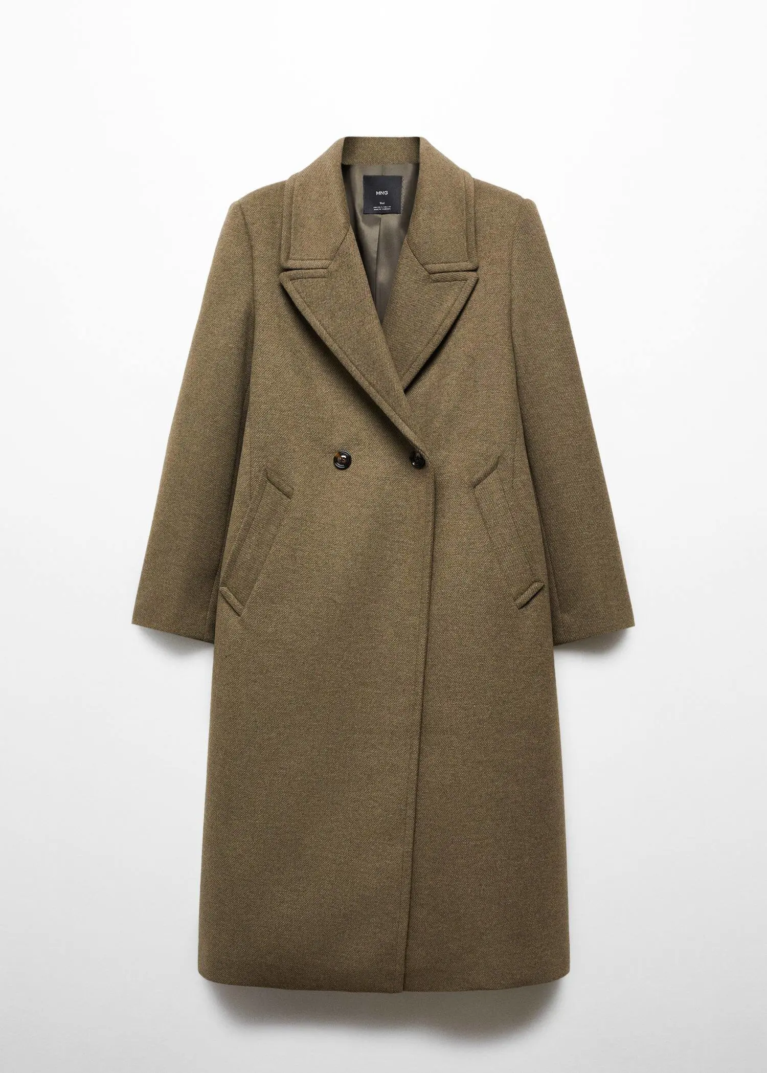Mango Lapels wool coat. 1