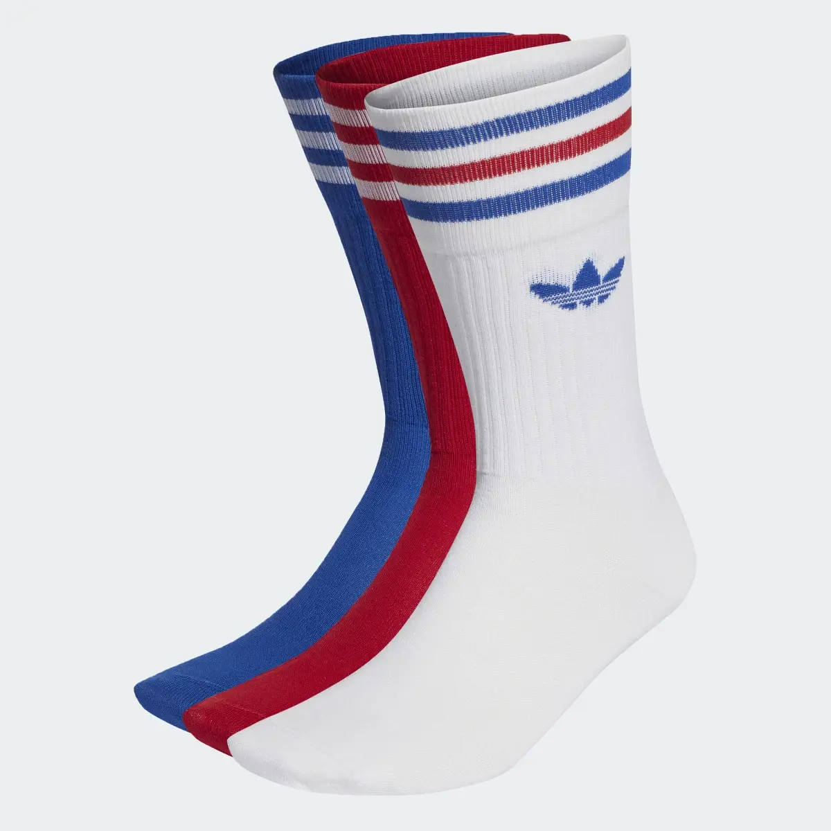 Adidas Solid Crew Socks 3 Pairs. 1