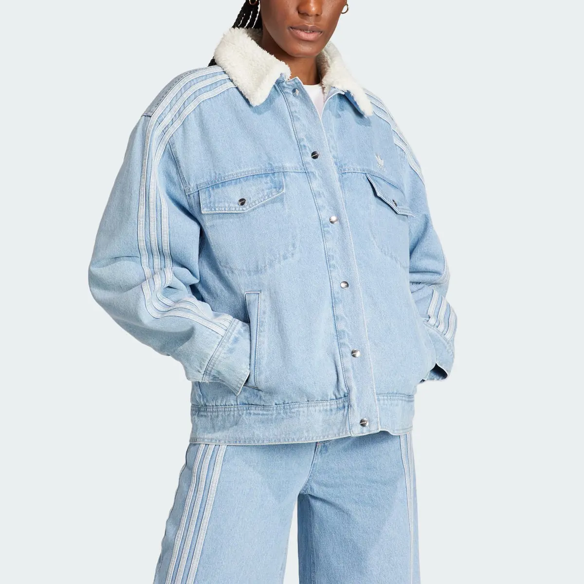 Adidas Neutral Court Denim Jacket. 1