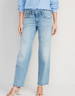 Low-Rise OG Loose Jeans for Women blue